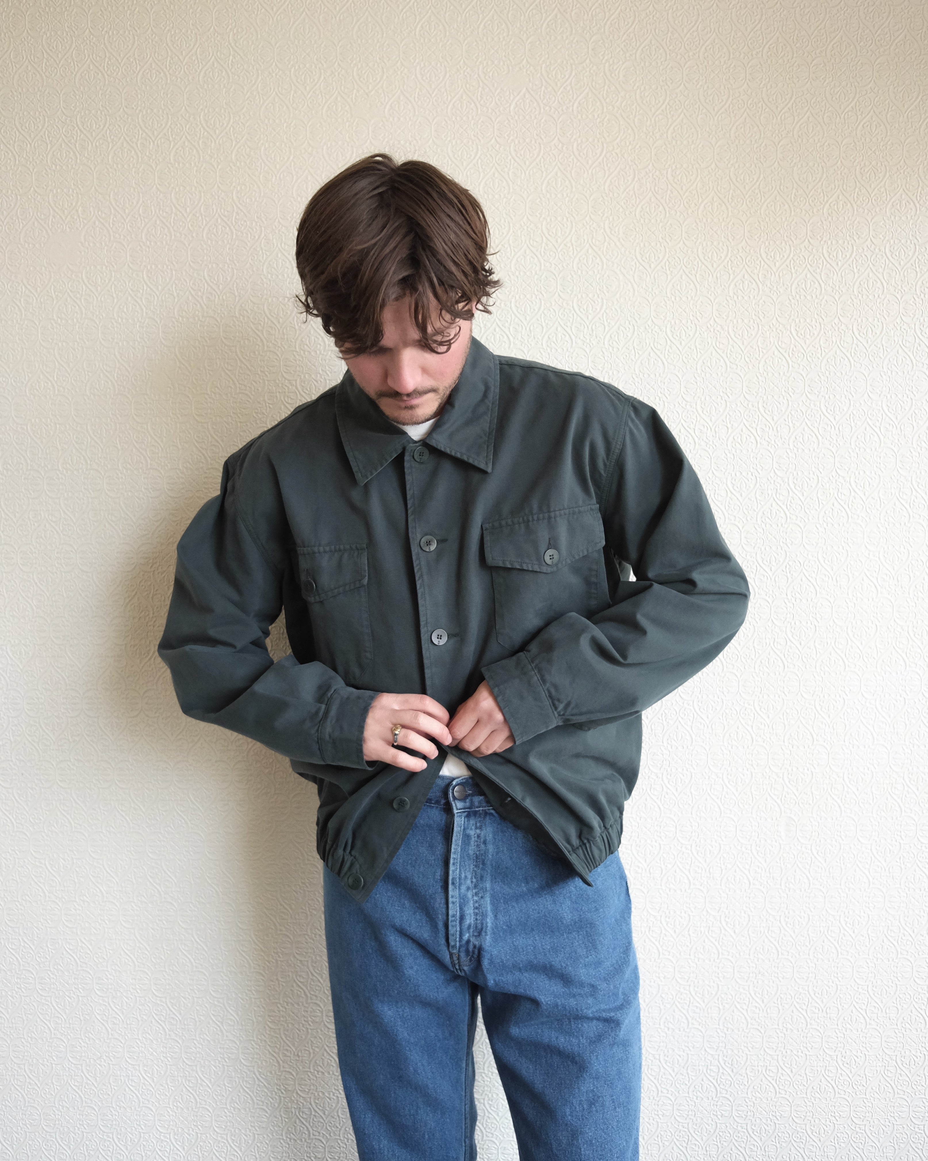 Silva Jacket, Dark Green Canvas