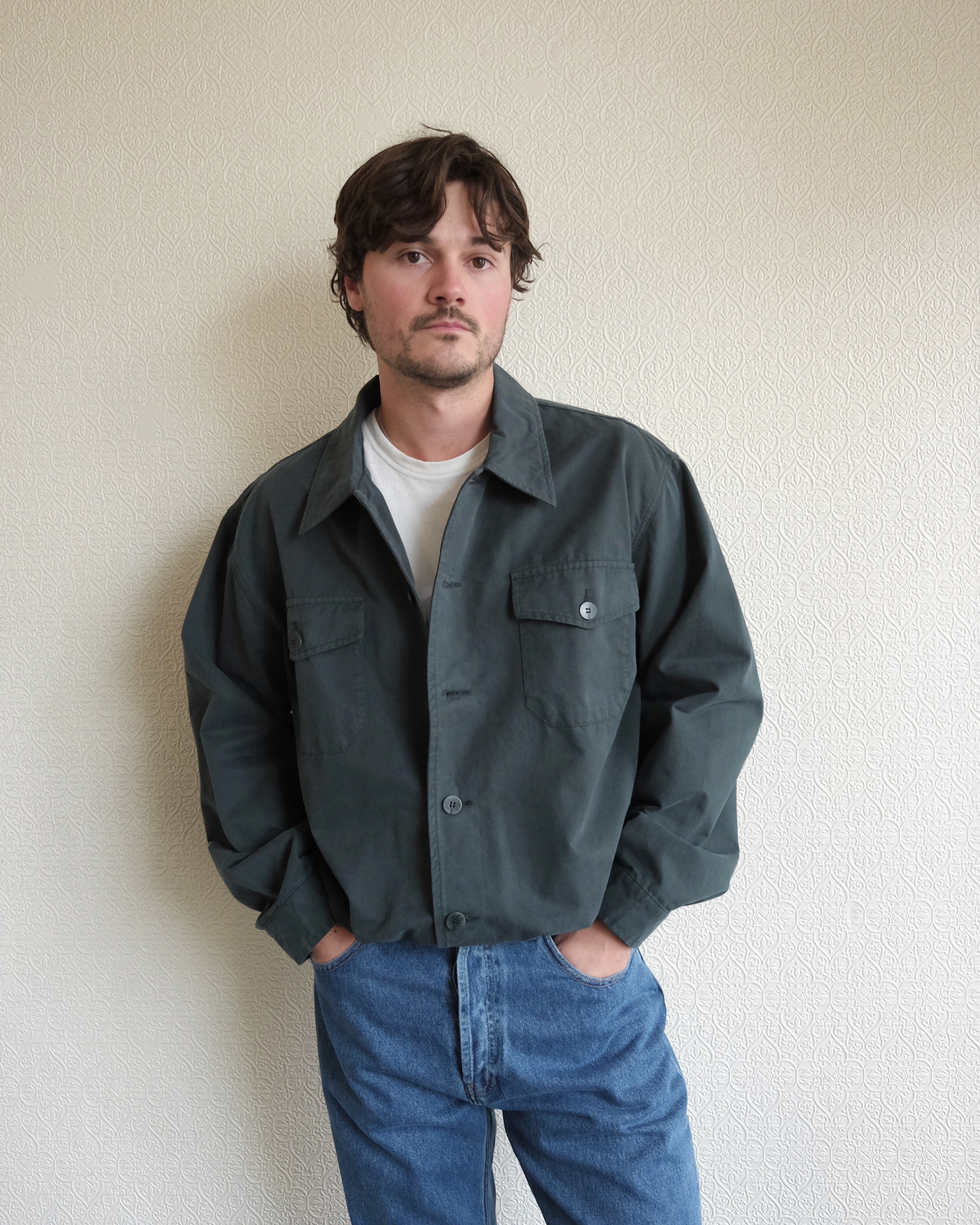 Silva Jacket, Dark Green Canvas