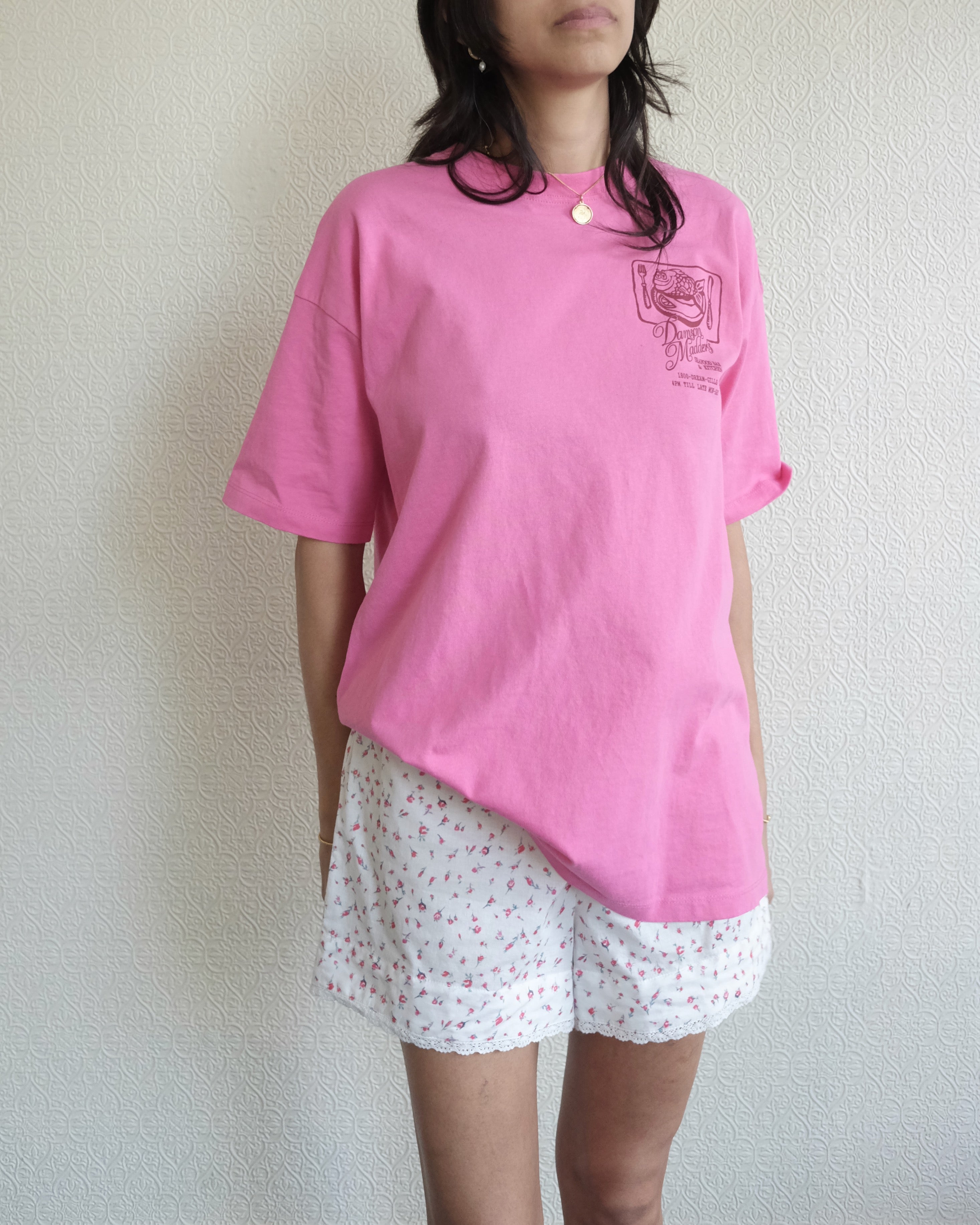 Harrieta Short, Cream Floral