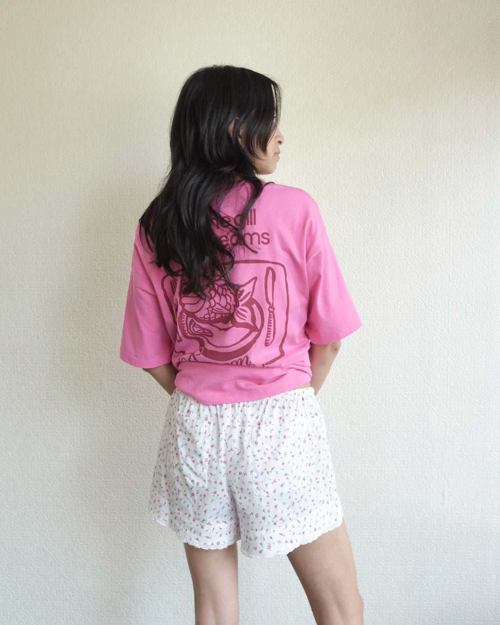 Harrieta Short, Cream Floral
