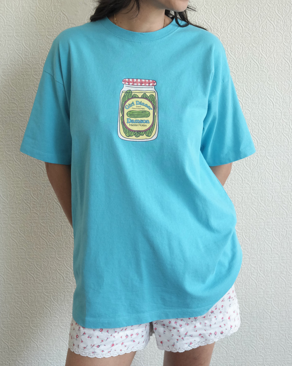 Snack Plate Tee, Blue