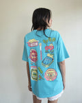 Snack Plate Tee, Blue