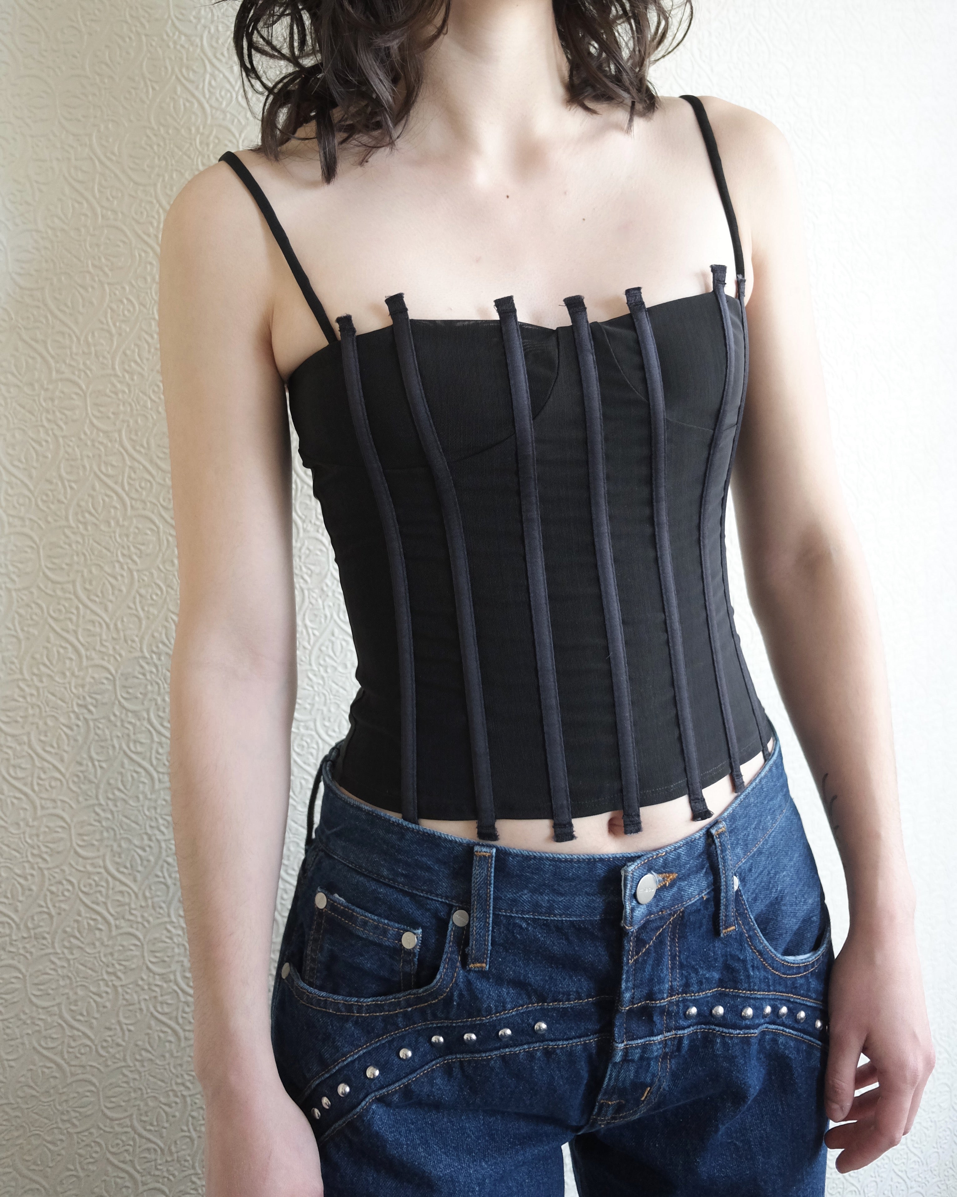 MIAOU Lila Corset, Black