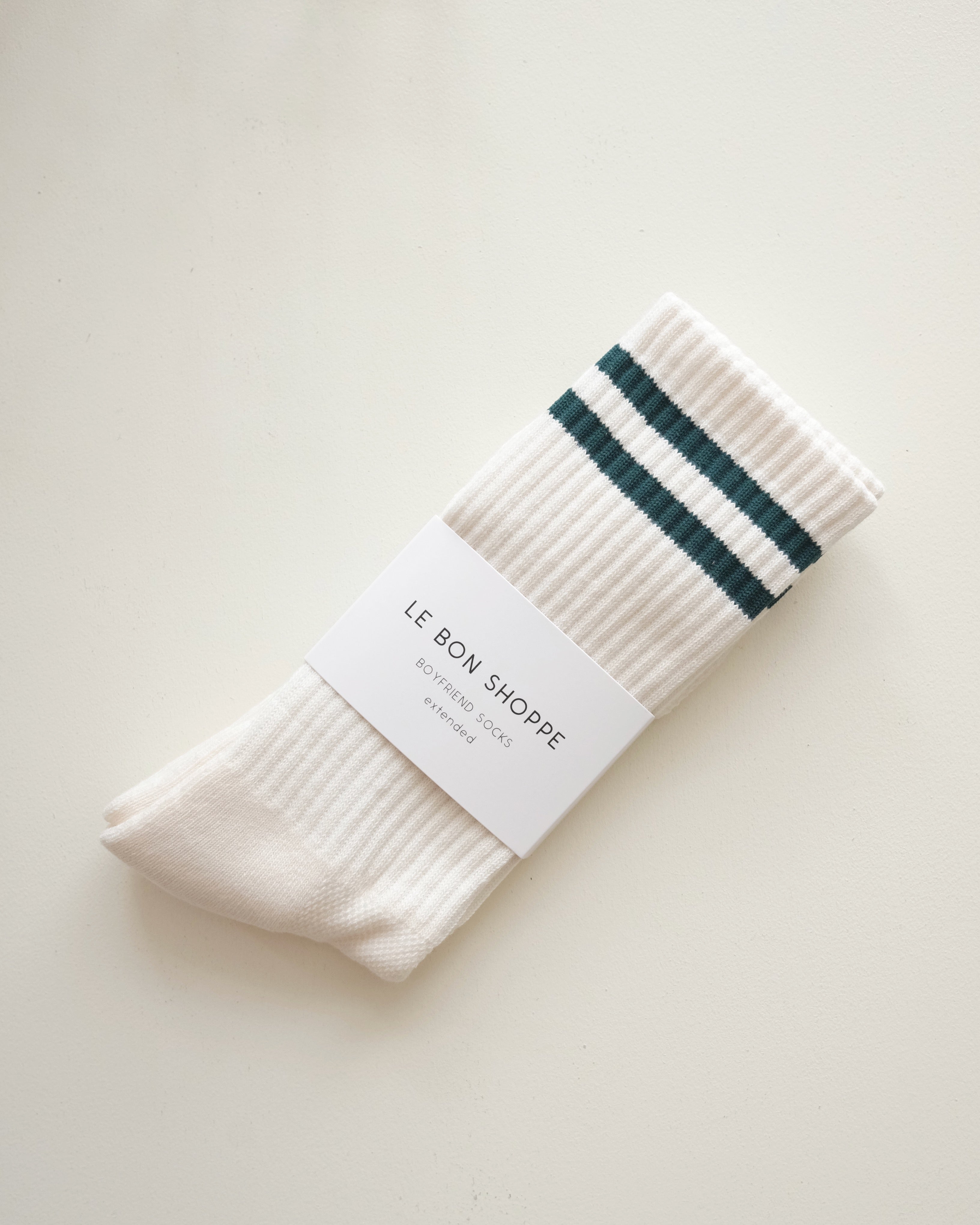 MENS Boyfriend Socks, Parchment