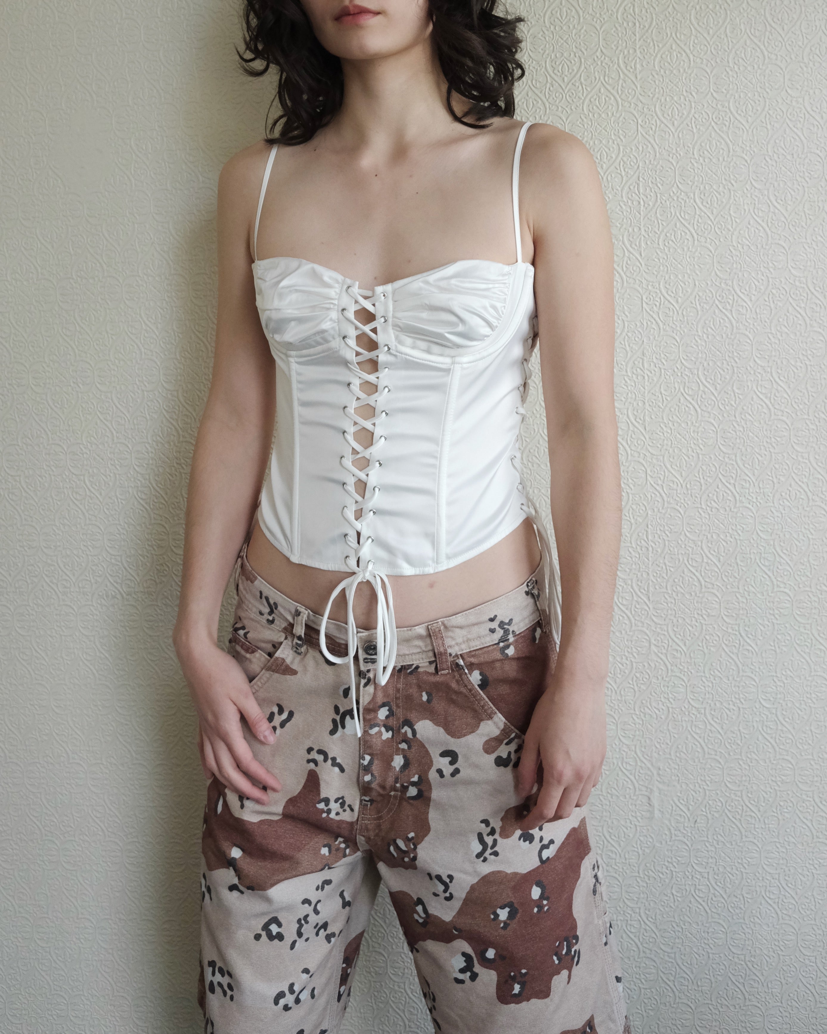 MIAOU Delaney Corset, White
