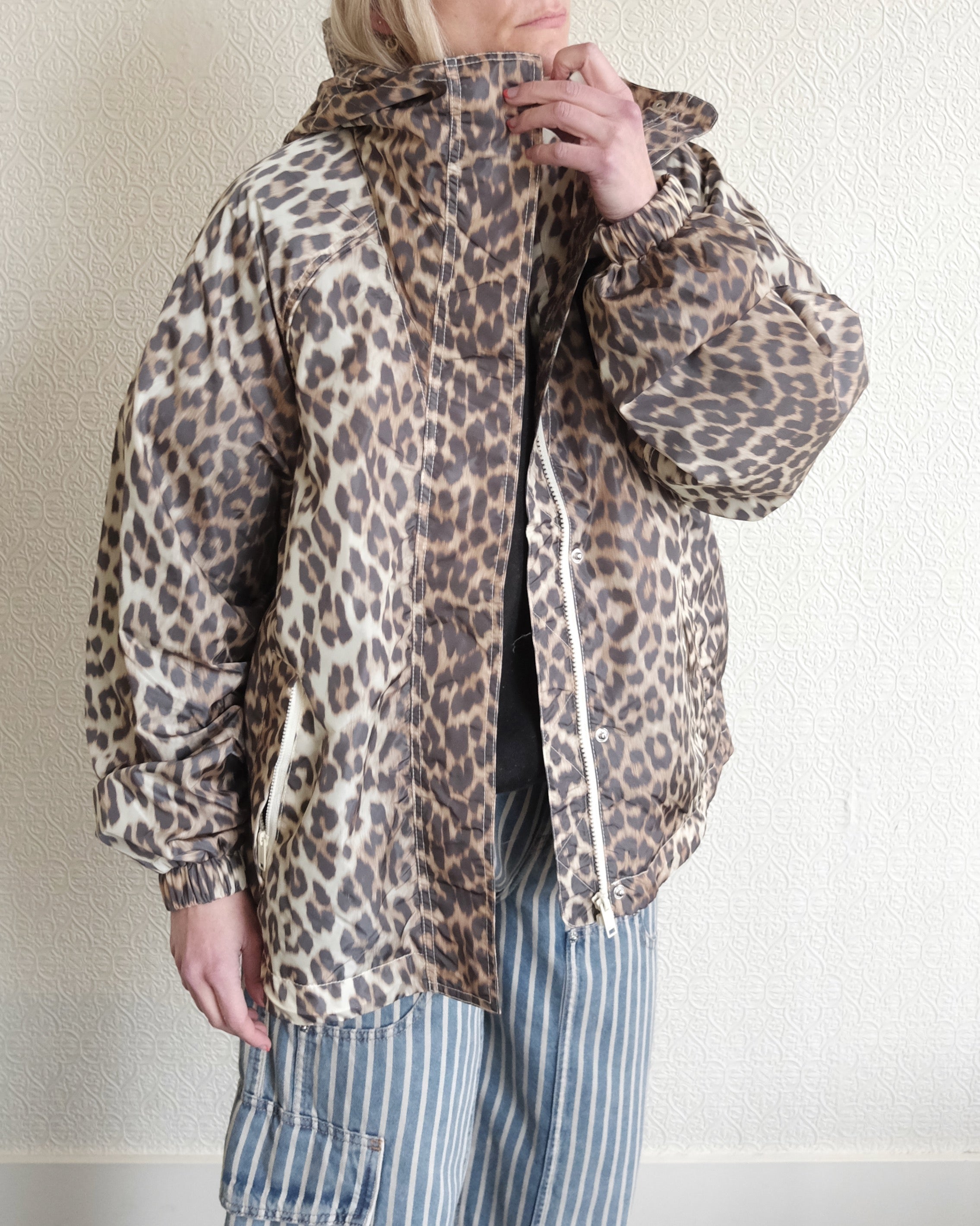 Flyweight Nylon Jacket, Leopard Print