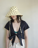 Sun Hat, Yellow Dot