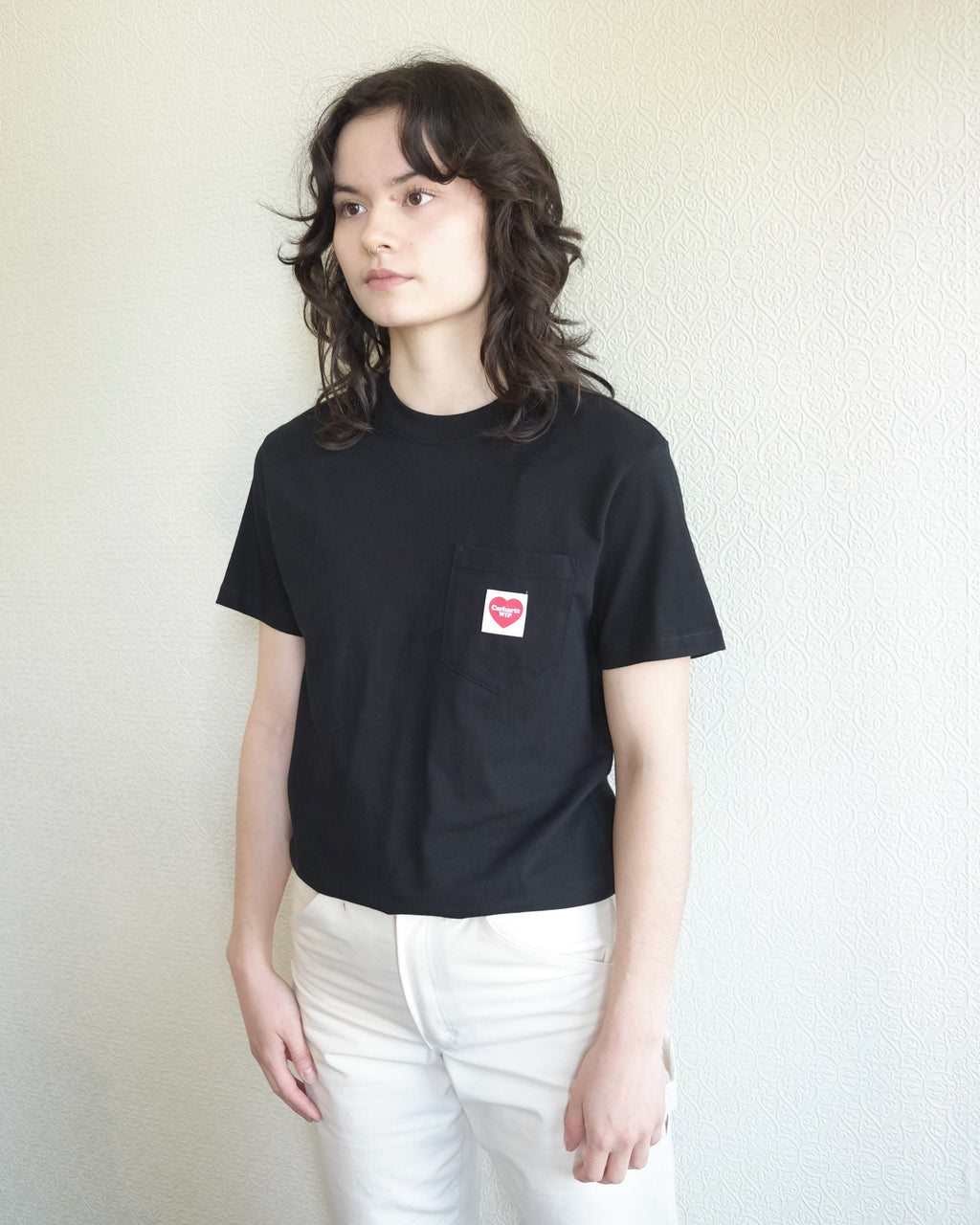 Pocket Heart Tee, Black