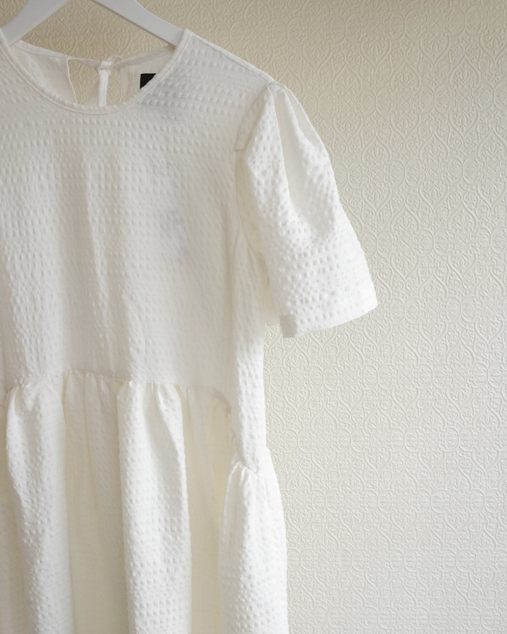 Spring Garden Dress, White Cotton
