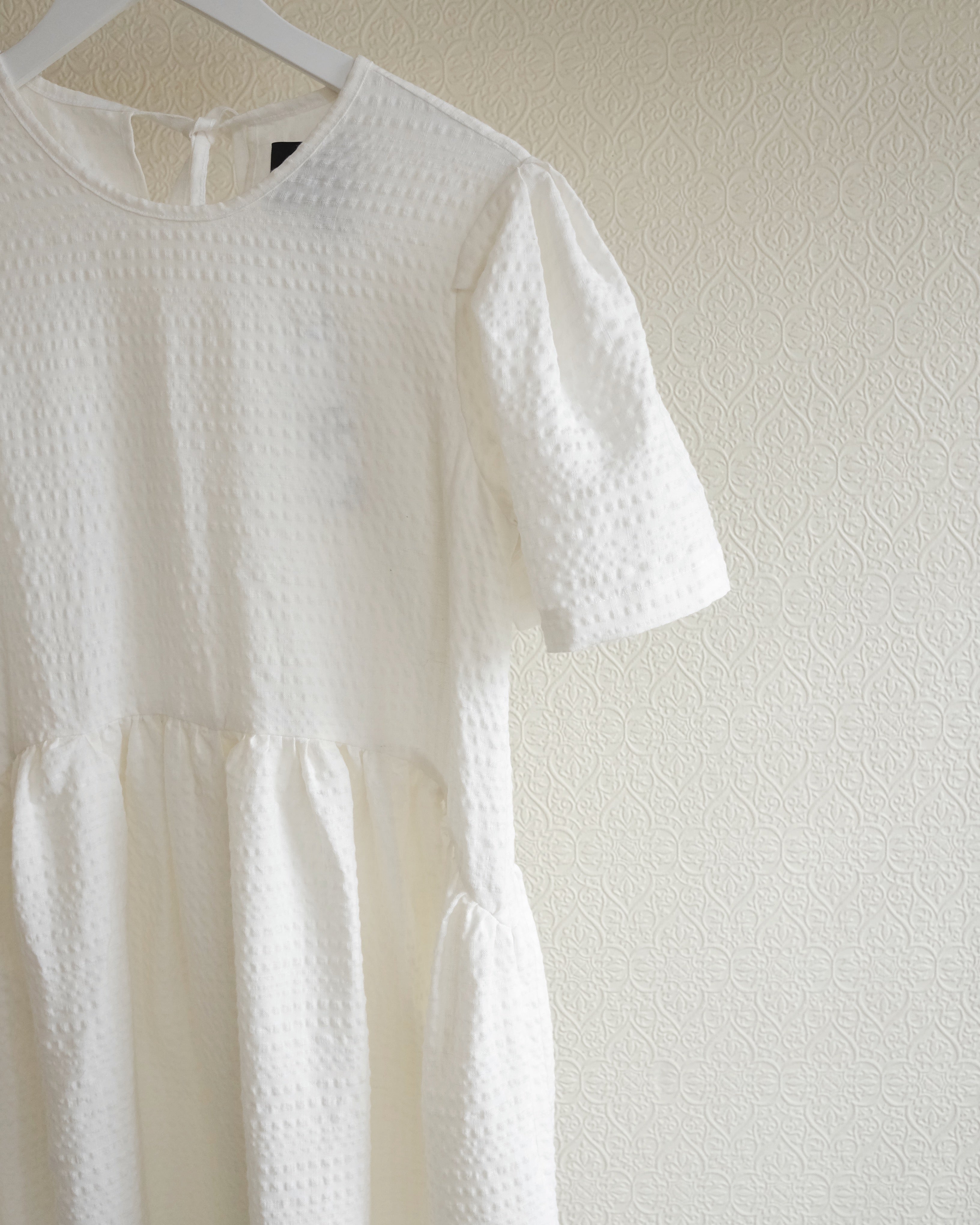 Spring Garden Dress, White Cotton