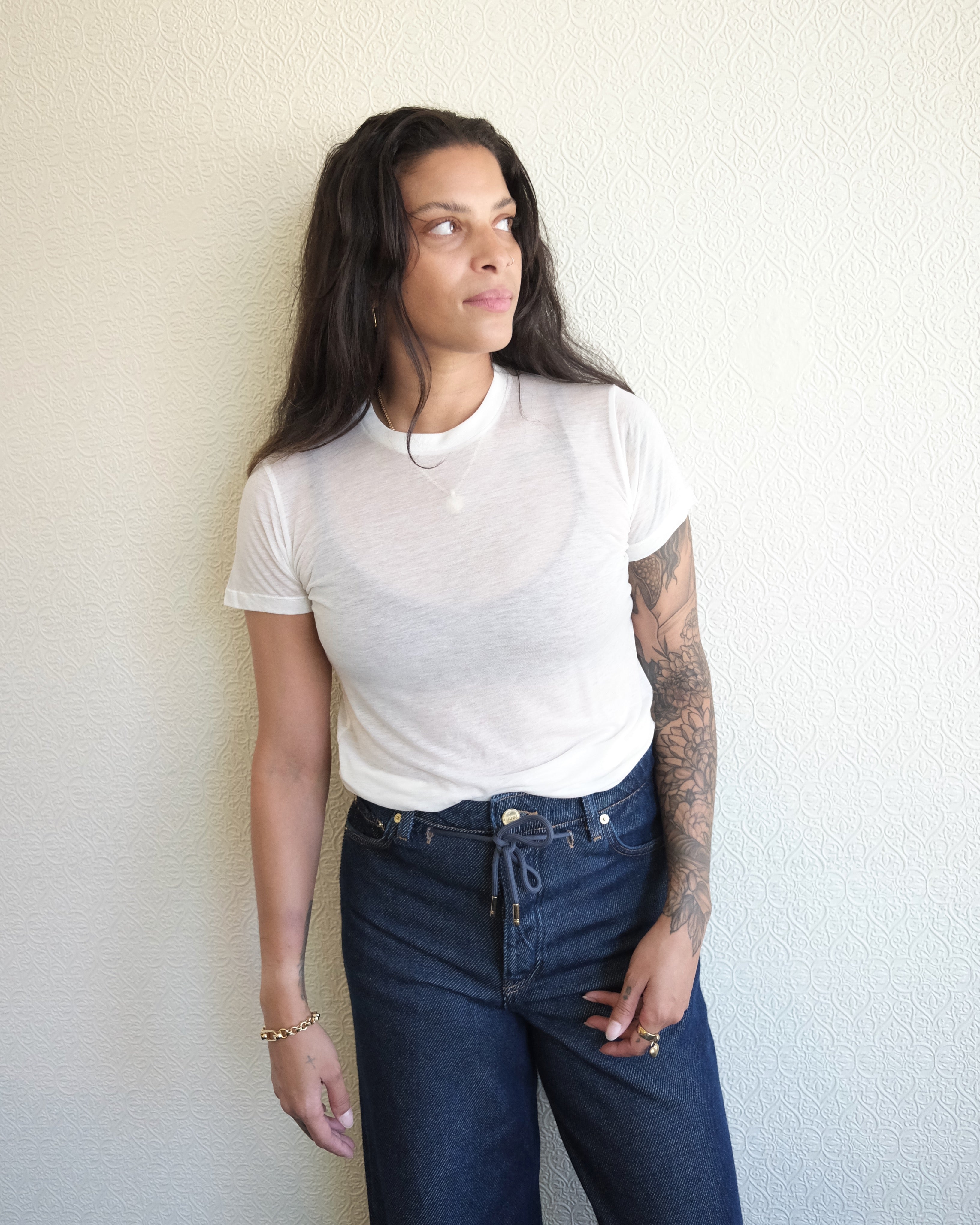 Lyocell Bamboo Tee, Undyed