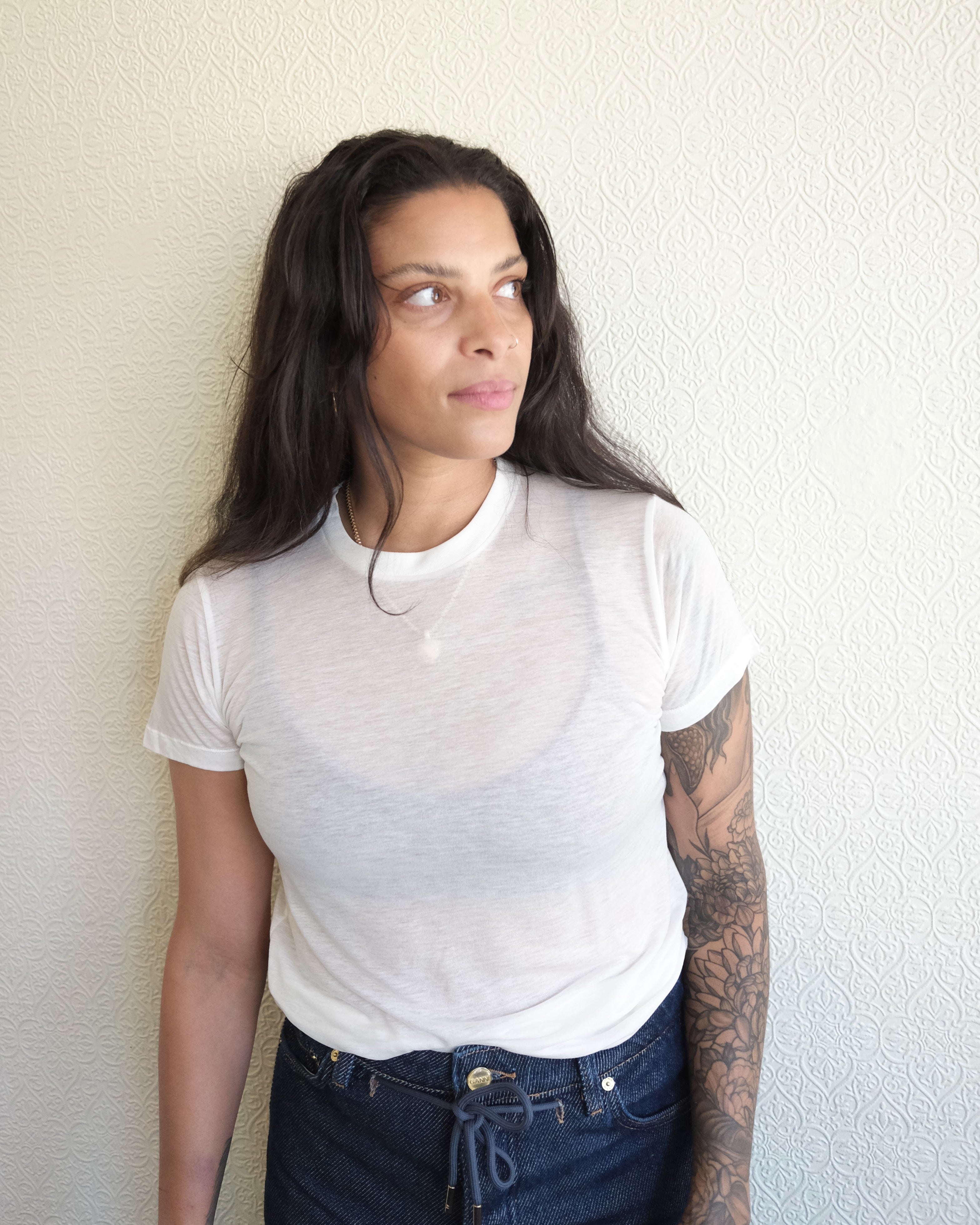 Lyocell Bamboo Tee, Undyed