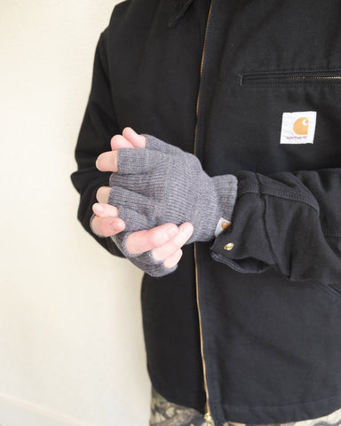 Fingerless Gloves, Dark Grey