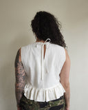 Matille Top, White Cotton