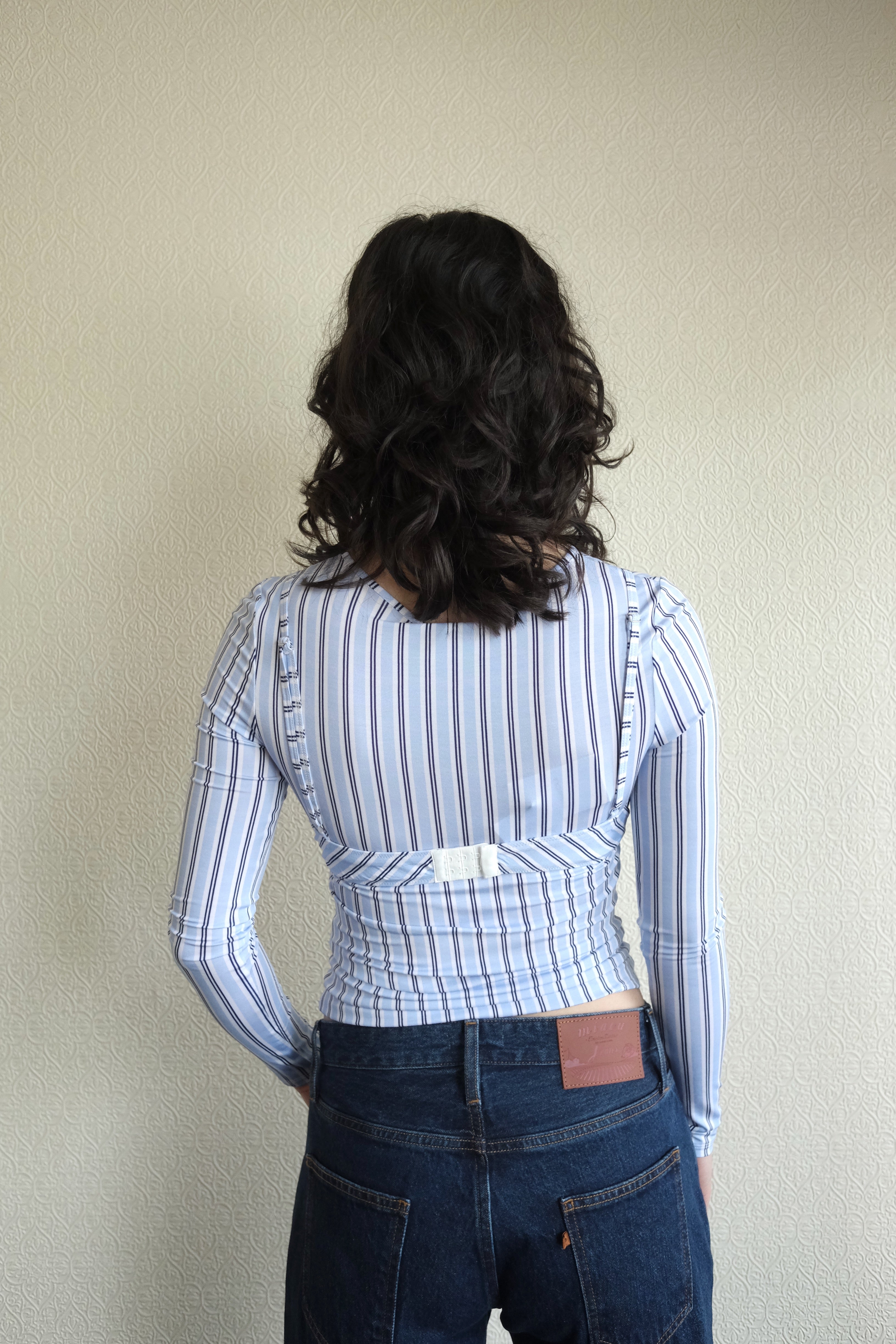 MIAOU Cara Top, Blue Stripes