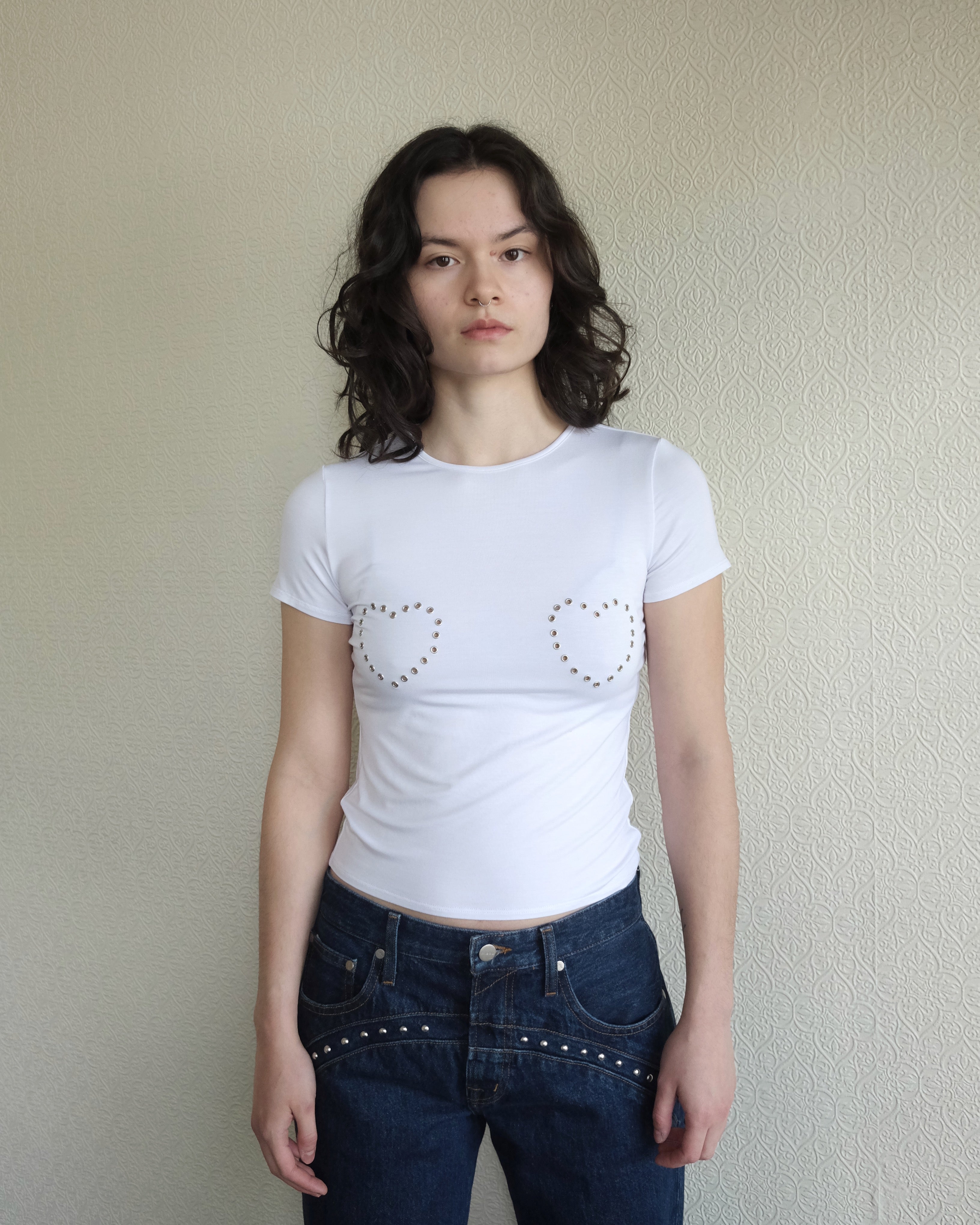 MIAOU Mini Tee, White Grommet