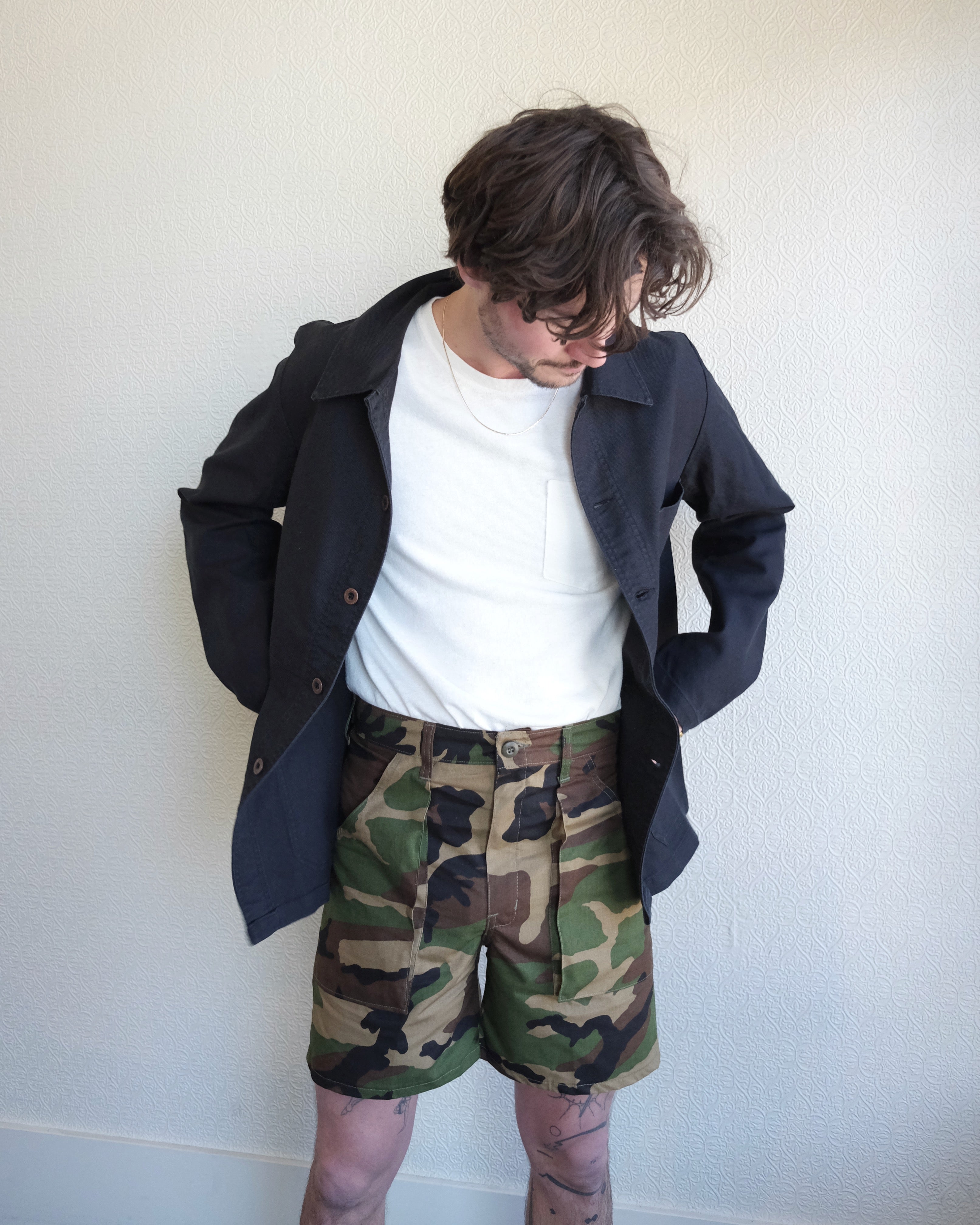 Red Label Woodland Camo Shorts