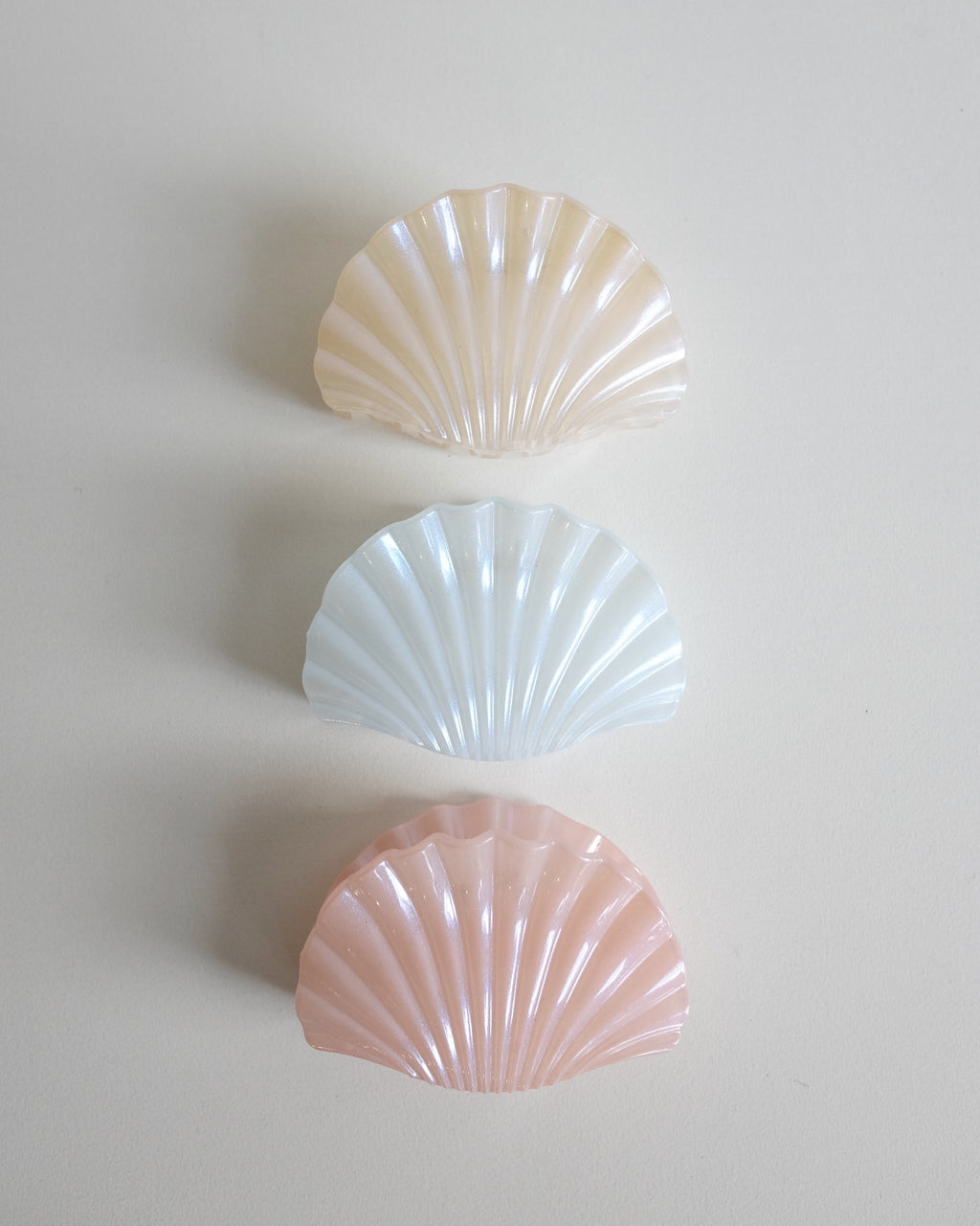 Seashell Hair Clips, Assorted Colors
