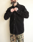 Cord Overshirt, Black