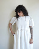 Spring Garden Dress, White Cotton