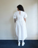 Spring Garden Dress, White Cotton