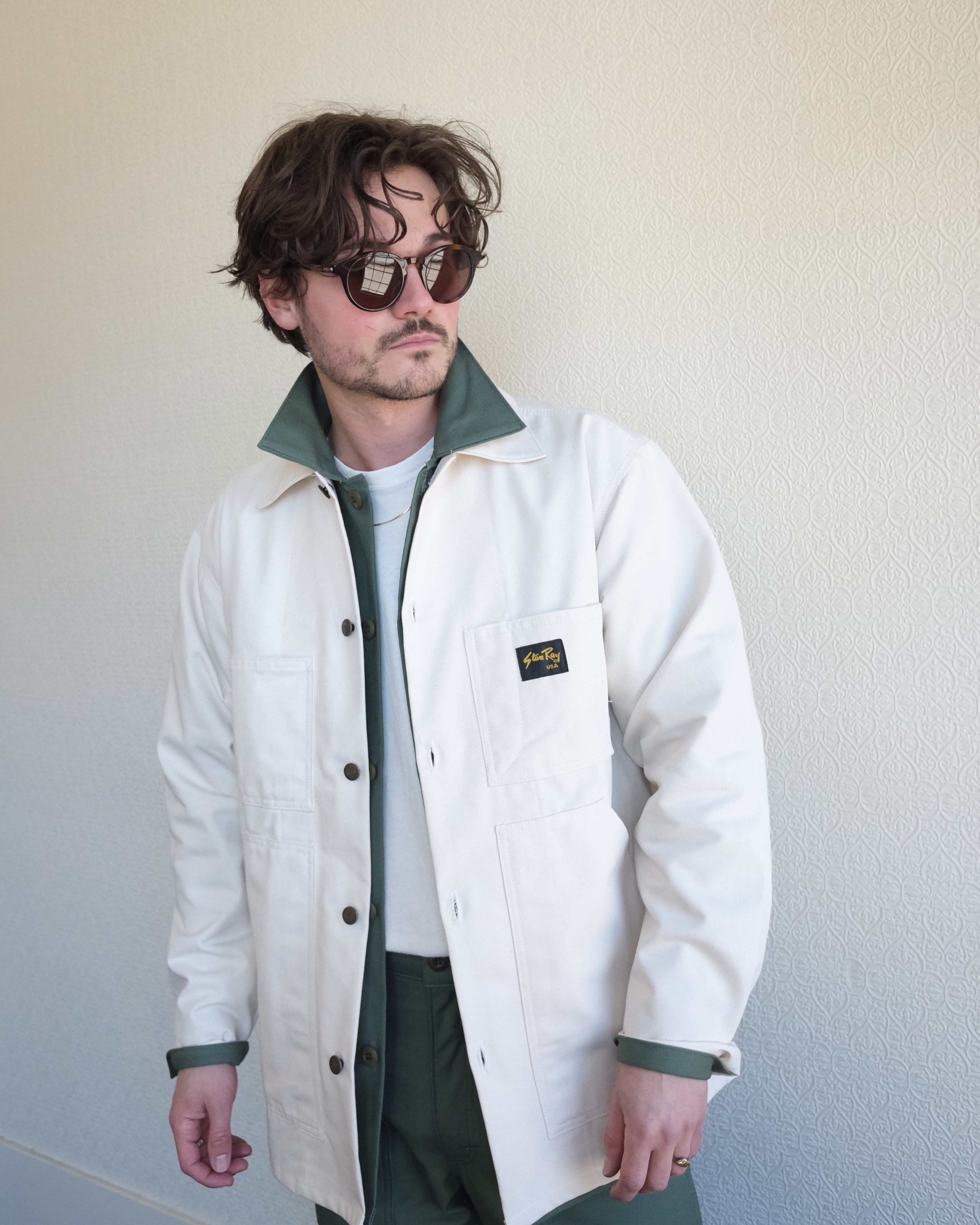 Stan Ray Natural Drill Shop Jacket