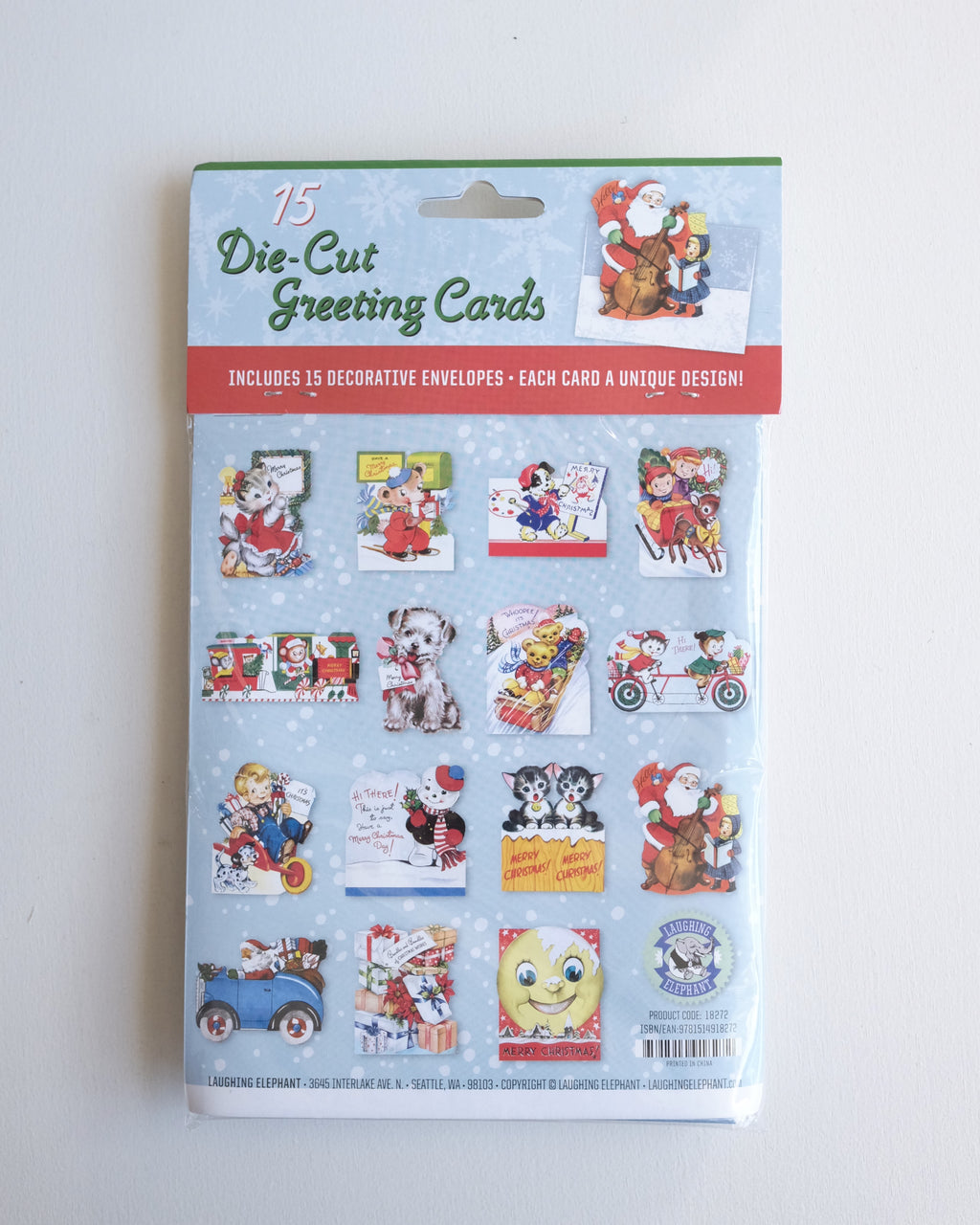 Die Cut Card Pack, Merry Christmas Cards