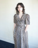Tie Strap Midi Dress, Leopard