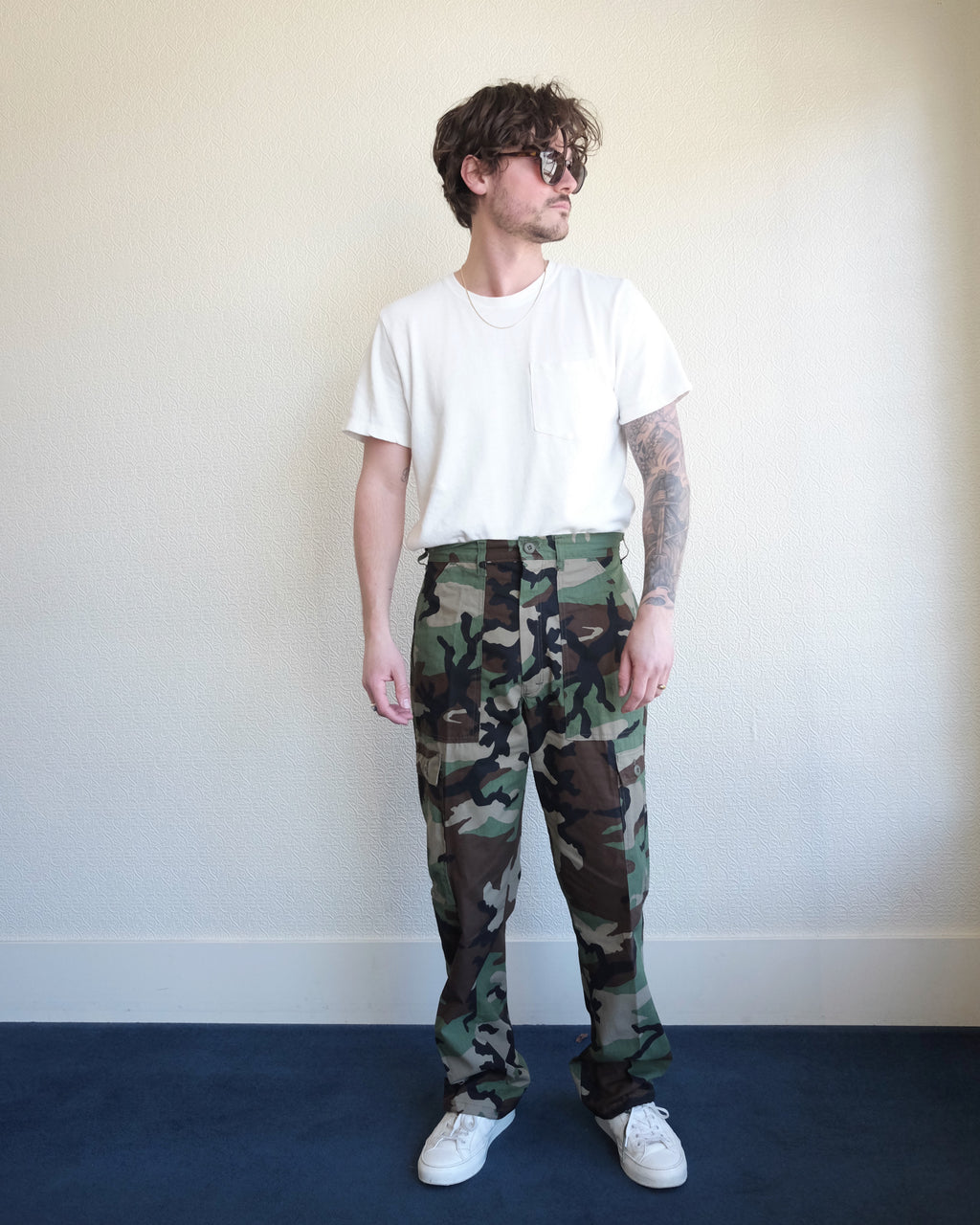 Red Label Six Pocket Pants, Woodland Camo