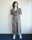 Tie Strap Midi Dress, Leopard