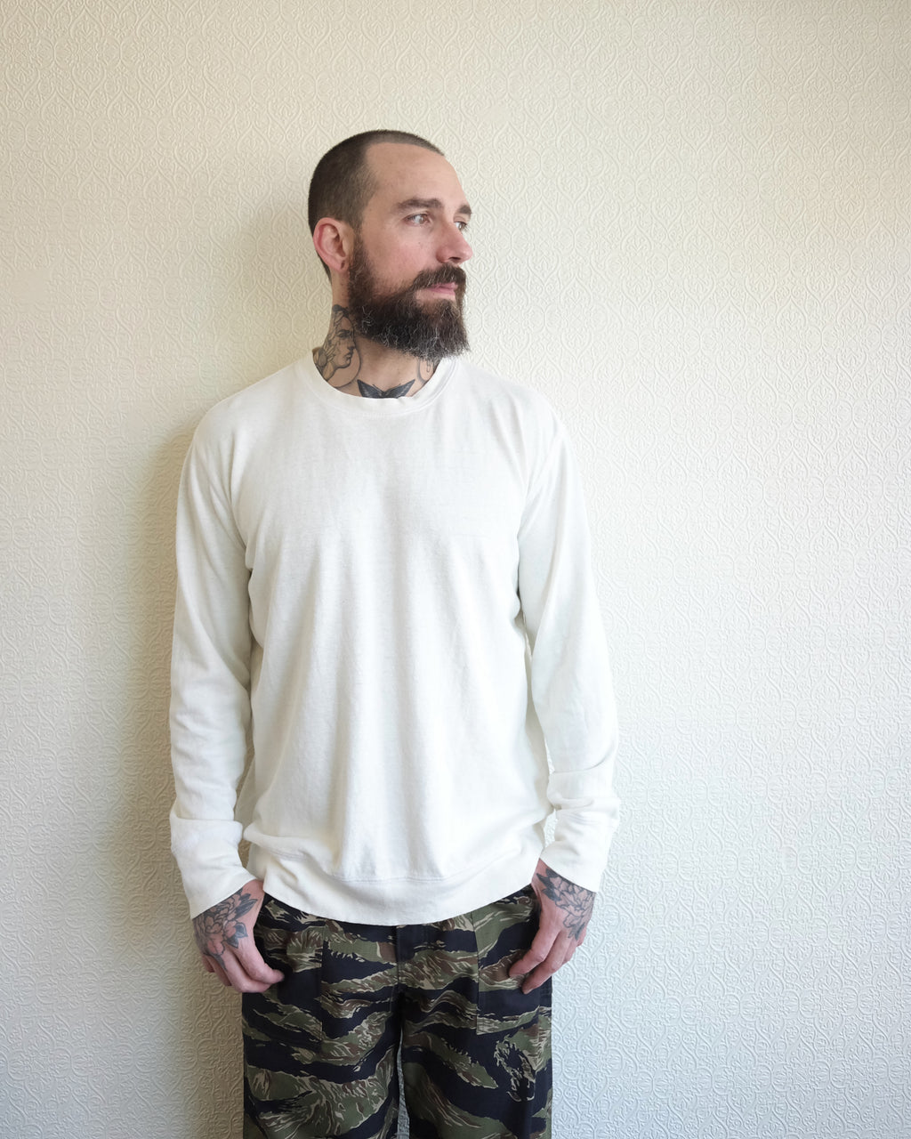 California Pullover, Washed White