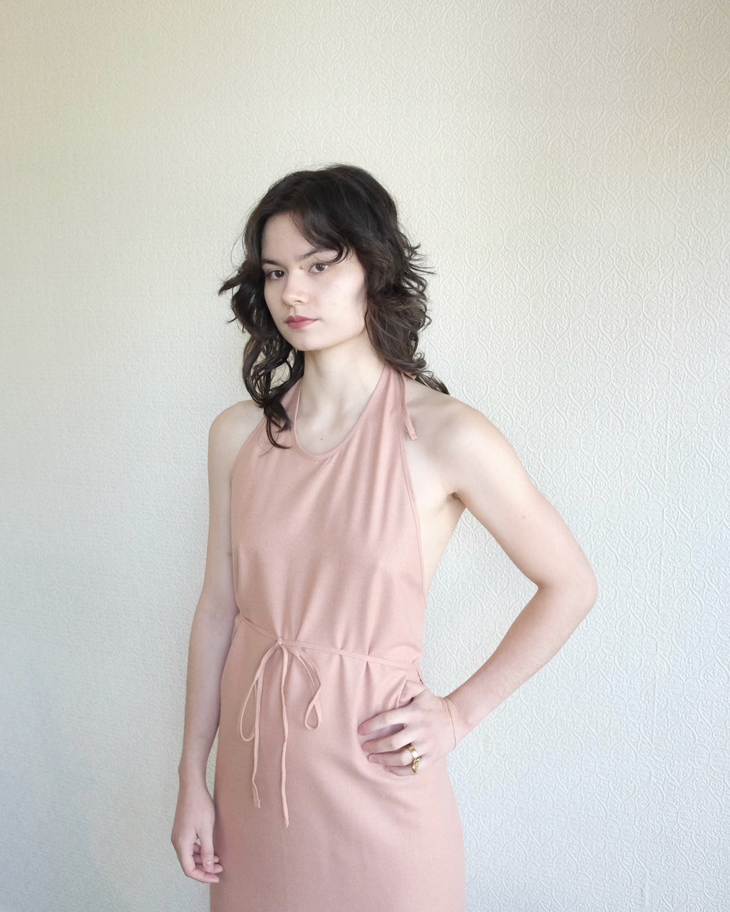 Apron Dress, SID PINK