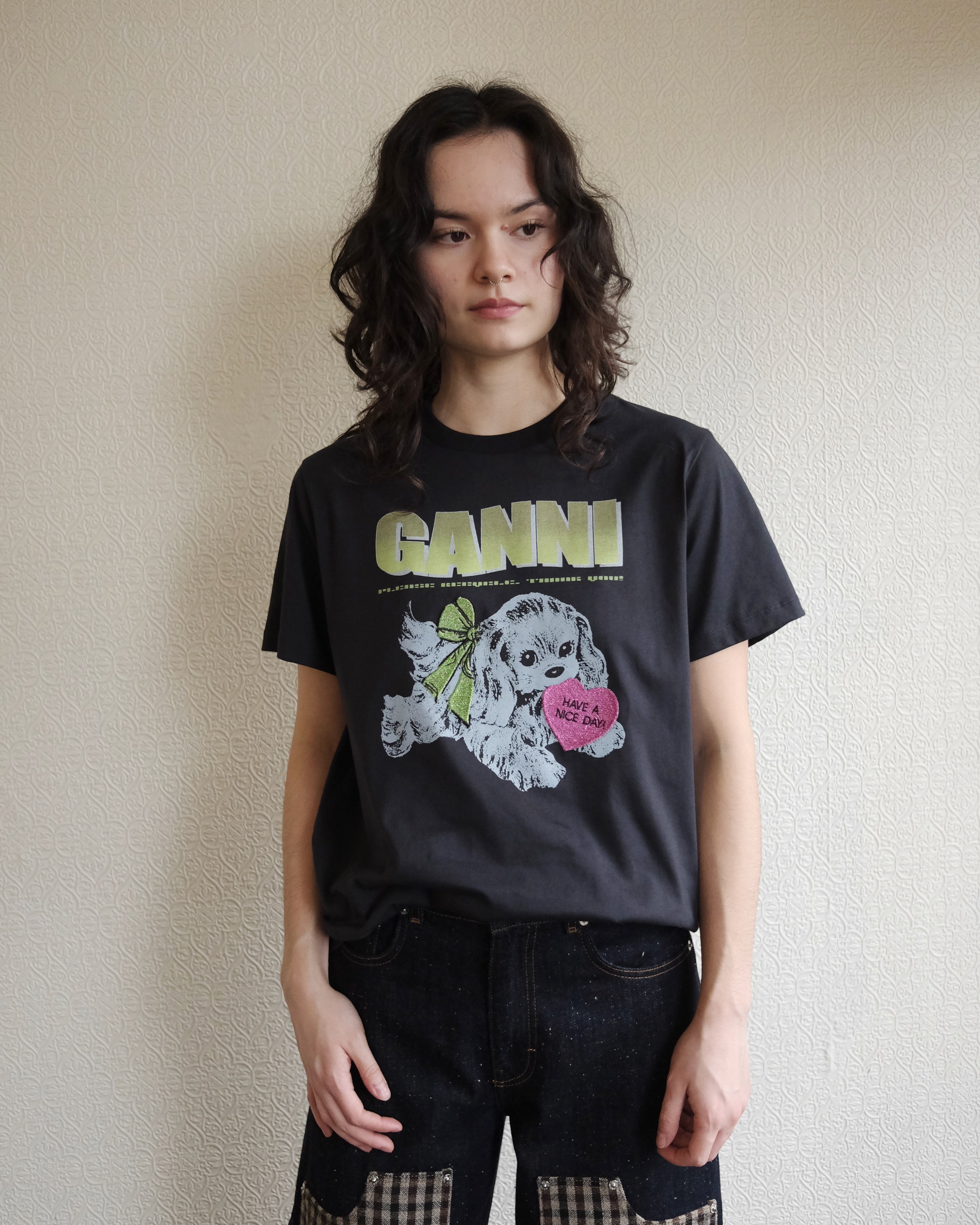 Puppy Tee, Black