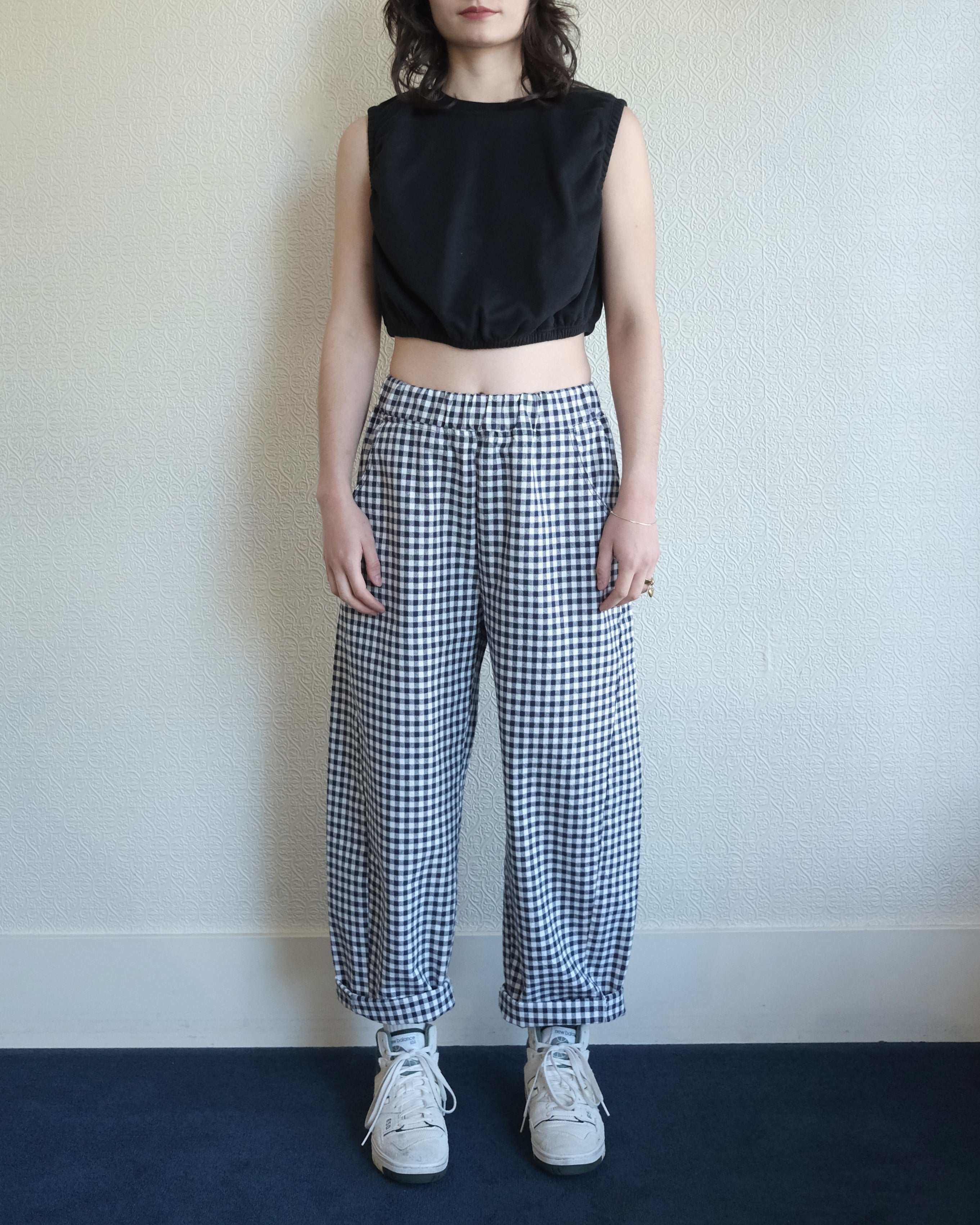 Arc Pant, Black Gingham