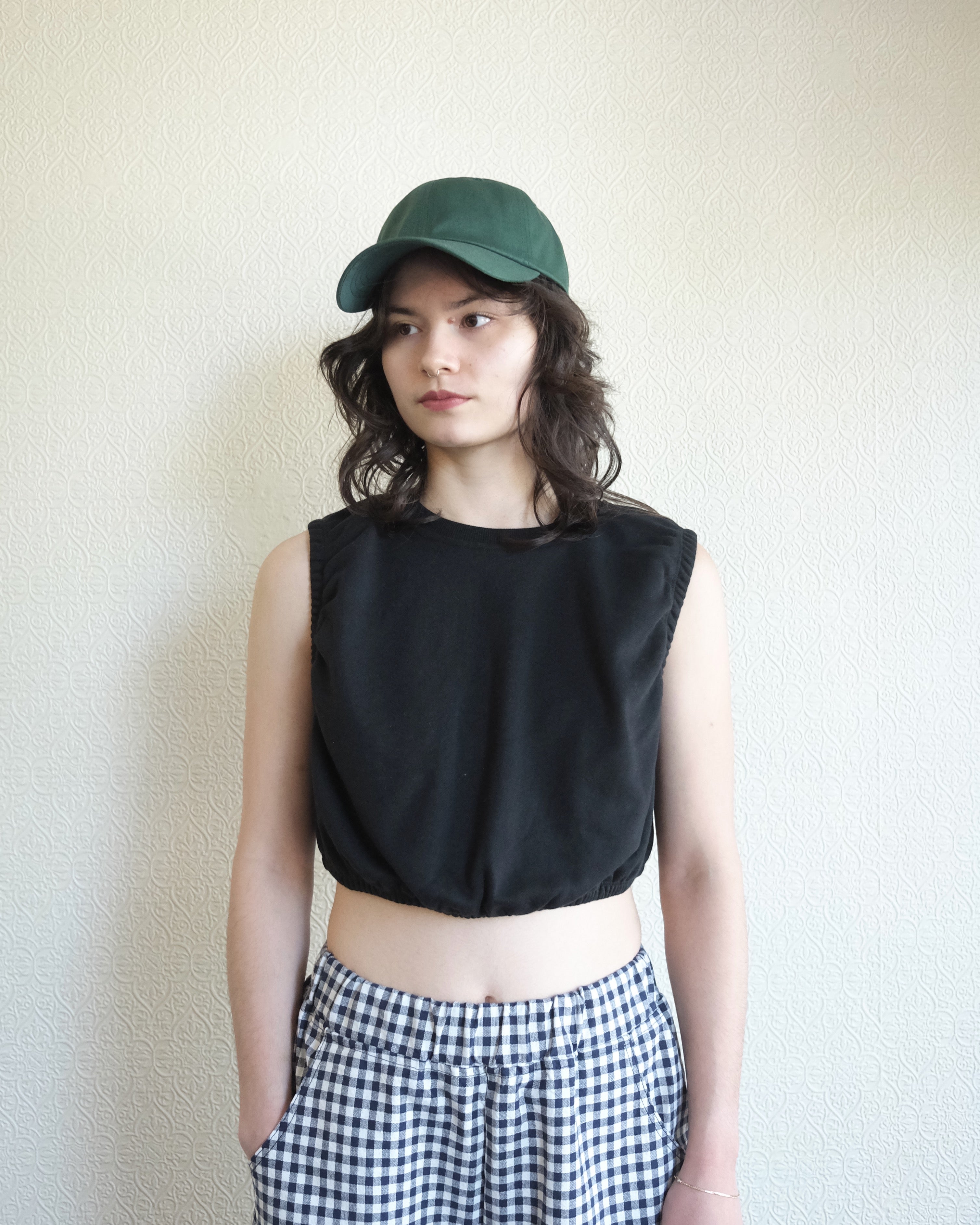 Arc Pant, Black Gingham