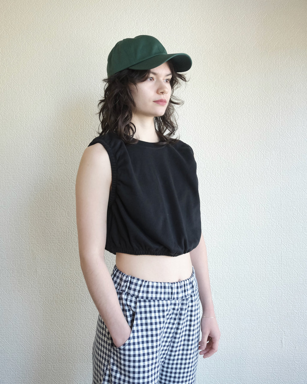 Arc Pant, Black Gingham