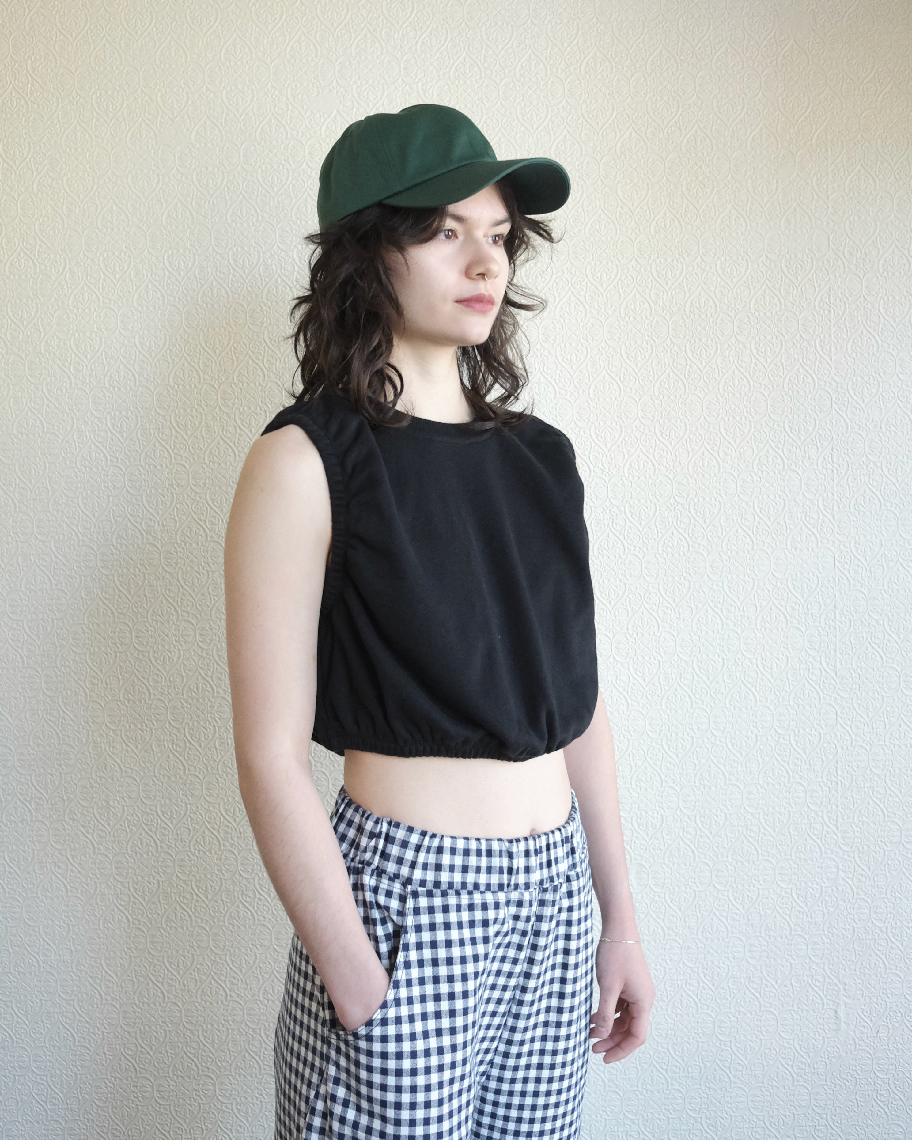 Arc Pant, Black Gingham