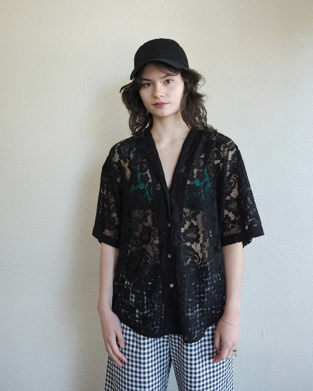 Romeo Top, Black Lace