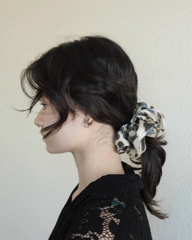 Oversize Leopard Scrunchie