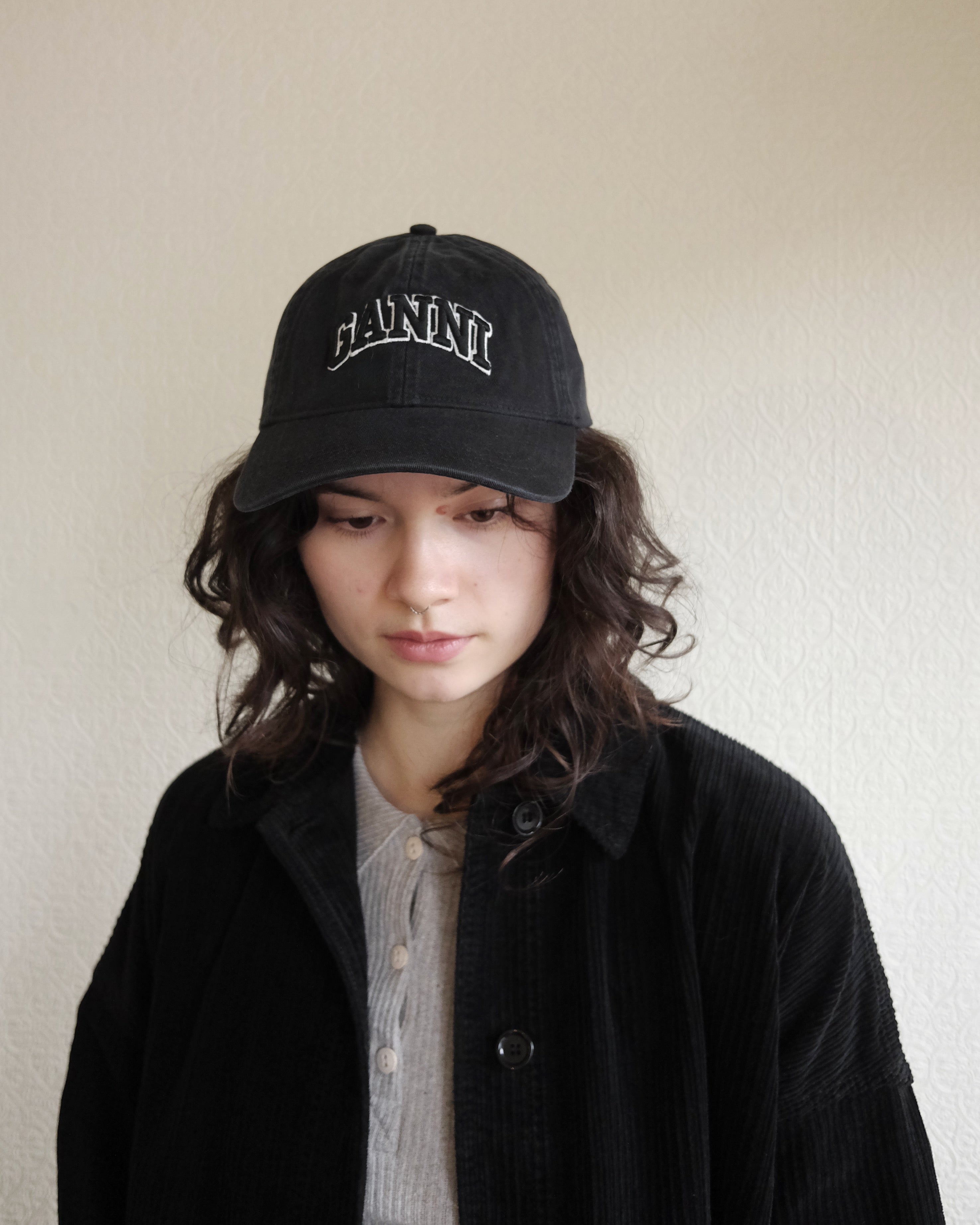 Ganni Cap, Black