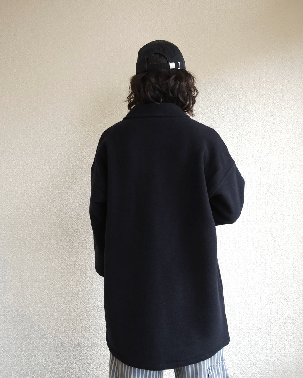 VETRA Melton Wool Coat, Navy