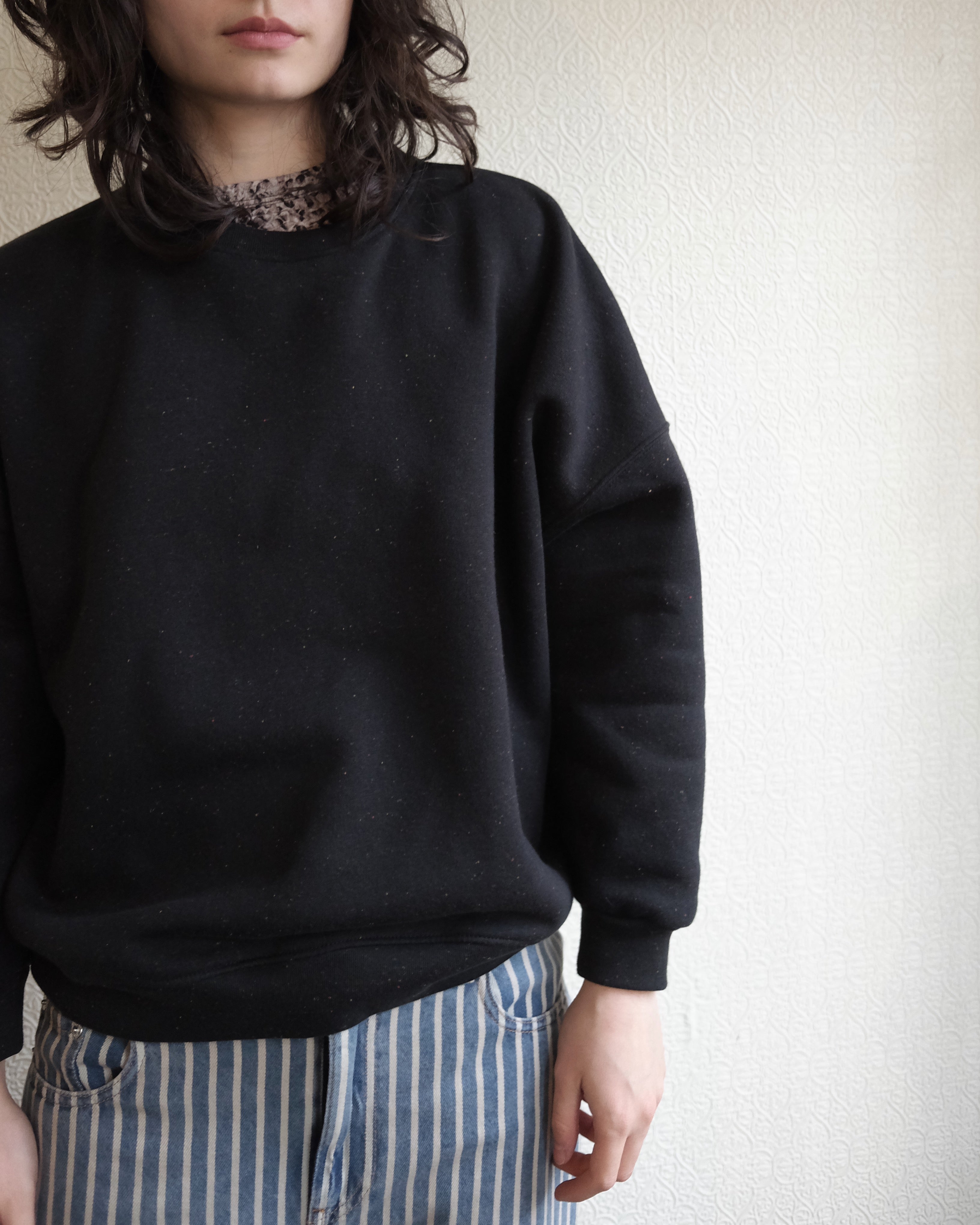 Chebbi Sweatshirt, Black Granite