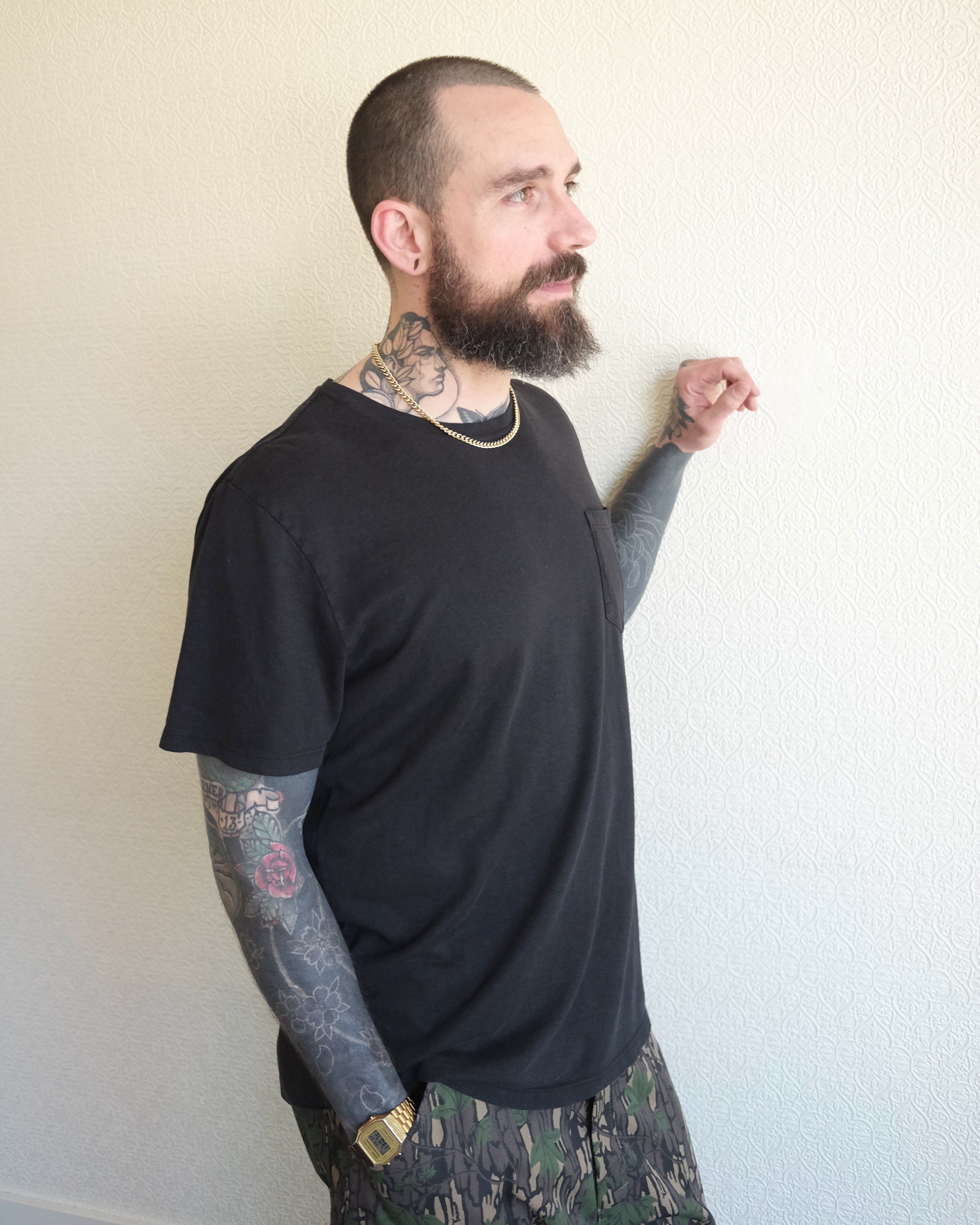 Baja Pocket Tee, Black