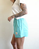 Linen Shorts, Aqua