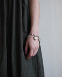 Heart Burn Bracelet, White Bronze Plate