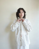 Hendry Coat, Wax Navy Stripe