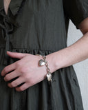 Heart Burn Bracelet, White Bronze Plate