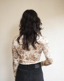 Velour Turtleneck, Floral Cloud Cream