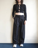 Heavy Cotton Tailored Trouser, Black