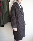 Hyat Coat, Brown Check